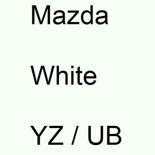 Mazda, White, YZ / UB.